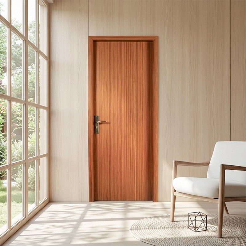 N Mohammad WPC Door Solid texture (Brown)