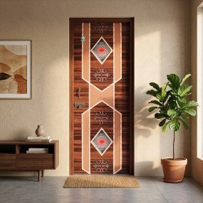 N Mohammad uPVC Prince Eco Door (Hot Stamping) - NMP 679